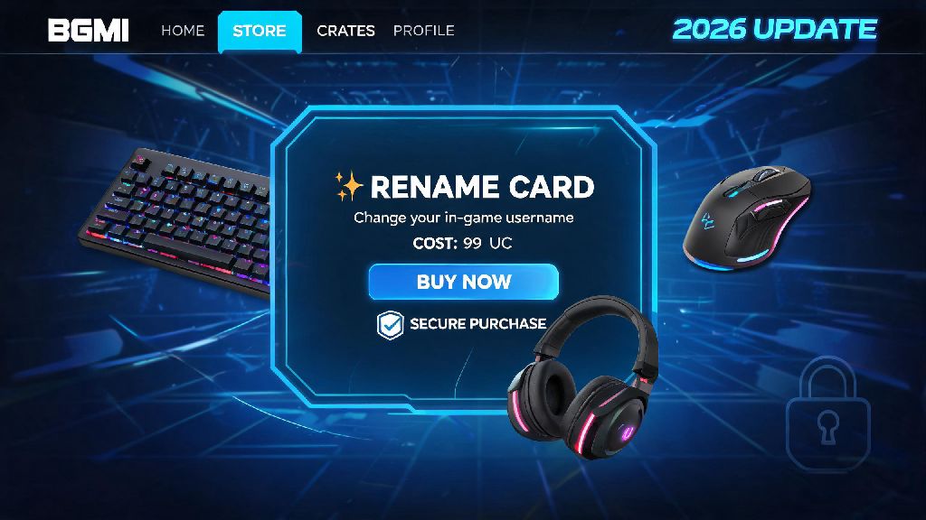 How to Purchase Rename Card in BGMI 2026: Easy Verified Step-by-Step Guide